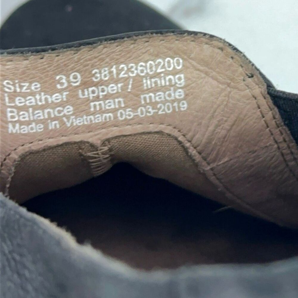 Dansko Robin Black Nubuck Leather Heeled Slip On Loafers Womens EU 39 US 8.5 - 9 - Picture 8 of 9